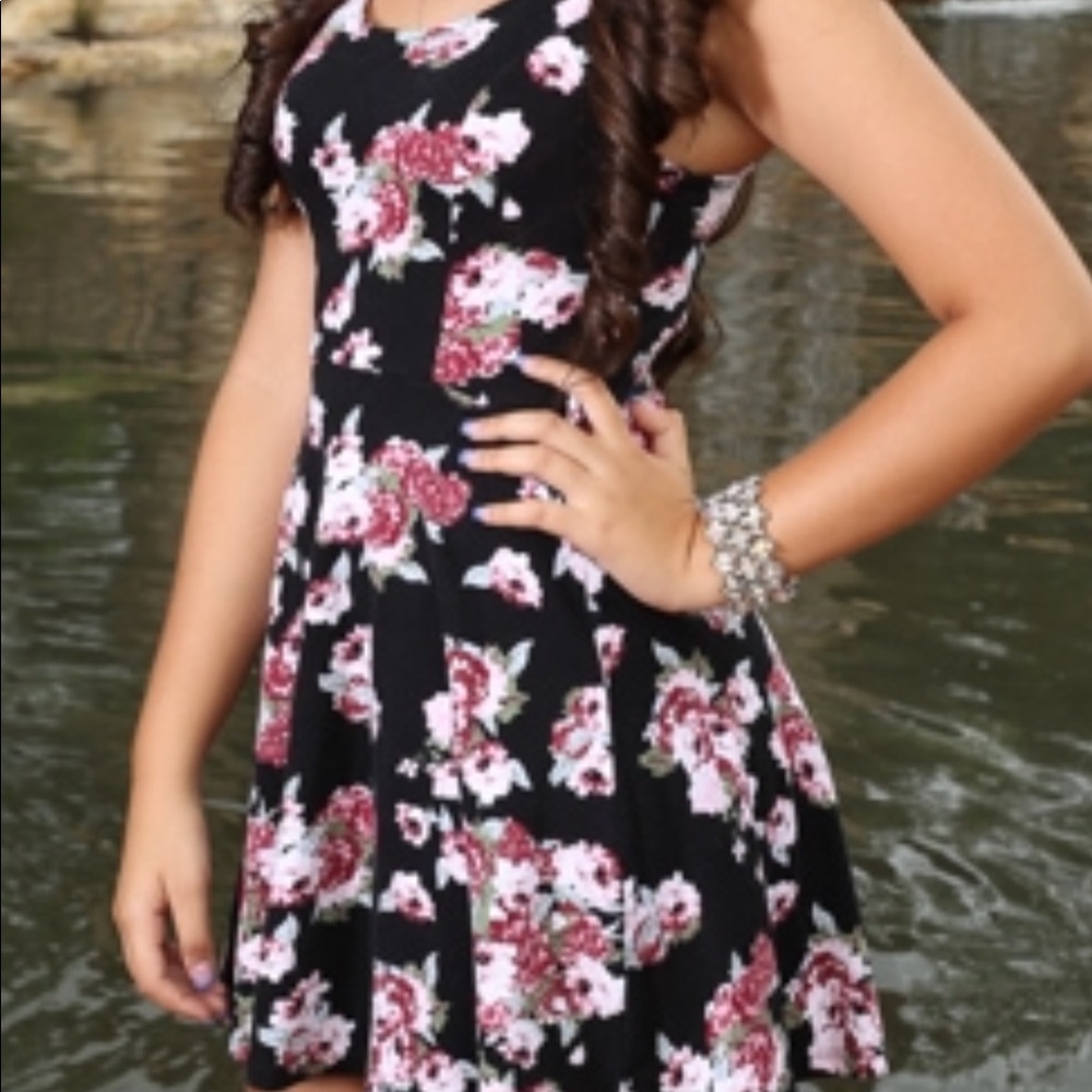 Floral print dress